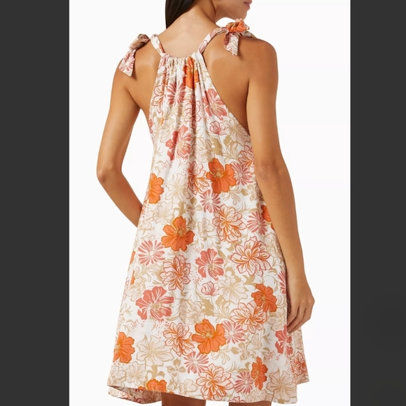 Minkpink Women's Tabitha Dress in Rayon-voile Halterneck Orange Sz XL Like New! - Picture 3 of 11